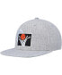 ფოტო #1 პროდუქტის Men's Heather Gray Cleveland Cavaliers Hardwood Classics 2.0 Snapback Hat