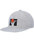 Фото #1 товара Men's Heather Gray Cleveland Cavaliers Hardwood Classics 2.0 Snapback Hat