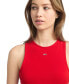 ფოტო #3 პროდუქტის Women's Crewneck Sleeveless Fit & Flare Dress