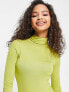 New Look roll neck long sleeved body in light green