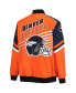 Фото #4 товара Men's Orange, Navy Denver Broncos Extreme Strike Cotton Twill Full-Snap Jacket