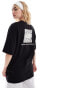 Фото #4 товара The North Face Geolines Redbox backprint oversized t-shirt in black exclusive to ASOS