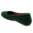 Фото #5 товара Softwalk Shiraz S2160-335 Womens Green Wide Suede Ballet Flats Shoes 11