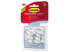 Clear Hooks & Strips, Plastic, Medium, 6 Hooks & 8 Strips/pack