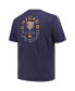 Фото #4 товара Men's Navy Chicago Bears Big and Tall Two-Hit Throwback T-shirt