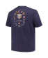 Men's Navy Chicago Bears Big and Tall Two-Hit Throwback T-shirt