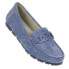 Blue leather loafers Filippo W