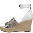 Фото #5 товара Matisse Roma Snake Espadrille Wedge Womens White Casual Sandals ROMA-WHX
