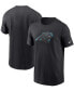 ფოტო #1 პროდუქტის Men's Black Carolina Panthers Primary Logo T-shirt