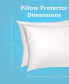 Фото #4 товара The Grand Poly-Cotton Zippered Pillow Protector - 200 Thread Count - Protects Against Dust, Dirt, and Debris - Standard Size - 12 Pack