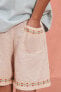 Фото #5 товара Embroidered linen blend bermuda shorts - limited edition