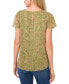 ფოტო #2 პროდუქტის Women's Flutter-Sleeve Crewneck Blouse