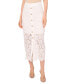 Women's Lace Button-Detail Midi Skirt