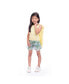 ფოტო #4 პროდუქტის Big Girls Carter Lime Fine Yarn Eyelet Cardigan