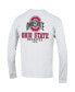 Фото #4 товара Men's White Ohio State Buckeyes Team Stack 3-Hit Long Sleeve T-shirt