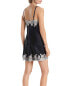 Фото #2 товара Josie Natori 278183 Lolita Scalloped Silk Chemise Black/ cream size Medium