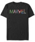 Фото #1 товара Men's Marvel Fan Letters Short Sleeve Crew T-shirt