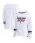 ფოტო #2 პროდუქტის Women's White Texas A&M Aggies Retro Power Striped Long Sleeve T-shirt