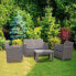 Фото #4 товара CHILLVERT Santorini Resin Garden Furniture Set Ratan-Effect