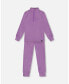 Фото #1 товара Toddler Girls Two Piece Thermal Underwear Set Purple - Toddler|Child