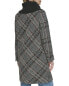 Фото #2 товара Marc New York Rivas Wool Knit Trimmed Tweed Coat Women's