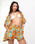 Фото #2 товара Kulani Kinis relaxed beach shorts co-ord in mango magic