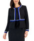 Фото #1 товара Women's Contrast Frame Piped Jacket
