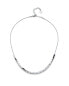 Stylish steel necklace Demeter 12281