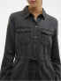 Dámské šaty VMENVY Loose Fit 10300056 Black Denim