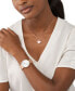 ფოტო #5 პროდუქტის Women's Three-Hand Rose Gold-Tone Stainless Steel Bracelet Watch, 36mm and Rose Gold-Tone Stainless Steel Necklace Set