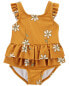 Baby Floral 1-Piece Swimsuit 12M