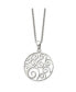 Фото #3 товара Chisel polished Fancy Swirl Pendant on a Cable Chain Necklace