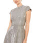 Фото #2 товара Women's Ieena Metallic Cap Sleeve Tea-Length Dress