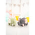 Fluffy toy Crochetts Bebe Green Elephant 27 x 13 x 11 cm 2 Pieces
