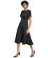 Фото #2 товара Women's Belted Fit & Flare Midi Dress