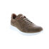 Фото #2 товара Bruno Magli Vista BM1VSTO1P Mens Brown Suede Lace Up Lifestyle Sneakers Shoes 10