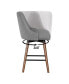 Фото #9 товара Bagford 26" Swivel Counter Stool with Legs in Fabric