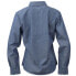Фото #2 товара River's End Yarn Dye Chambray Long Sleeve Button Up Shirt Womens Blue Casual Top