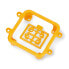 Panel Frame - plastic mounting frame for M5Stack Core modules - orange - M5Stack A125
