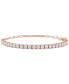 ფოტო #1 პროდუქტის Cubic Zirconia Curved Bar Bracelet