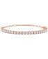 Cubic Zirconia Curved Bar Bracelet