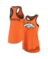 Women's Orange Denver Broncos Tater Tank Top