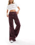 Фото #2 товара Wrangler flared jeans in burgundy floral