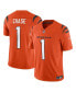 Фото #1 товара Men's Ja'Marr Chase Orange Cincinnati Bengals Vapor F.U.S.E. Limited Alternate 1 Jersey