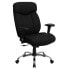 Фото #4 товара Hercules Series Big & Tall 400 Lb. Rated Black Fabric Executive Swivel Chair With Adjustable Arms