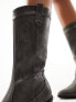 Glamorous western knee boots in Grey