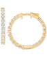 Lab Grown Diamond In & Out Small Hoop Earrings (3 ct. t.w.) in 14k White, Yellow or Rose Gold