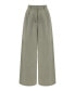 ფოტო #5 პროდუქტის Women's Pleated Wide Leg Pants