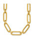 18k Yellow Gold 10mm Oval Link Necklace