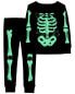 Toddler 2-Piece Glow Skeleton 100% Snug Fit Cotton Pajamas 3T